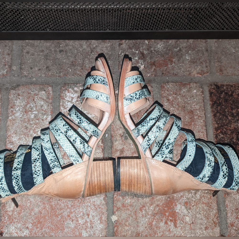 FreeBird Turquoise Casandra Sandal Bootie size 9 - Picture 10 of 11